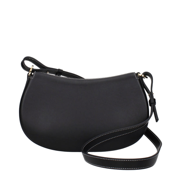 Black Leather Shoulder Bag