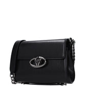 Black Leather Crossbody Bag