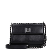 Black Leather Crossbody Bag