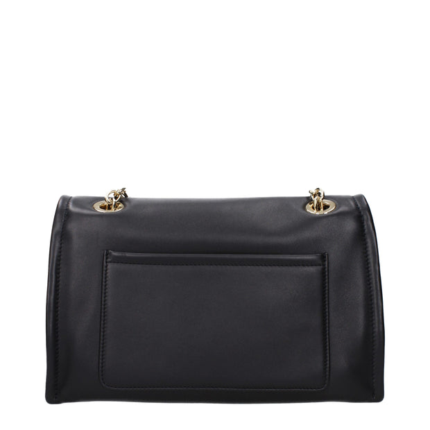 Black Leather Crossbody Bag