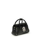 Black Calf Leather Bos Taurus Handbag