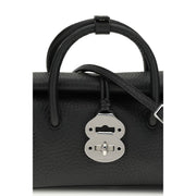 Black Calf Leather Bos Taurus Handbag