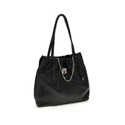 Black Calf Leather Bos Taurus Shoulder Bag