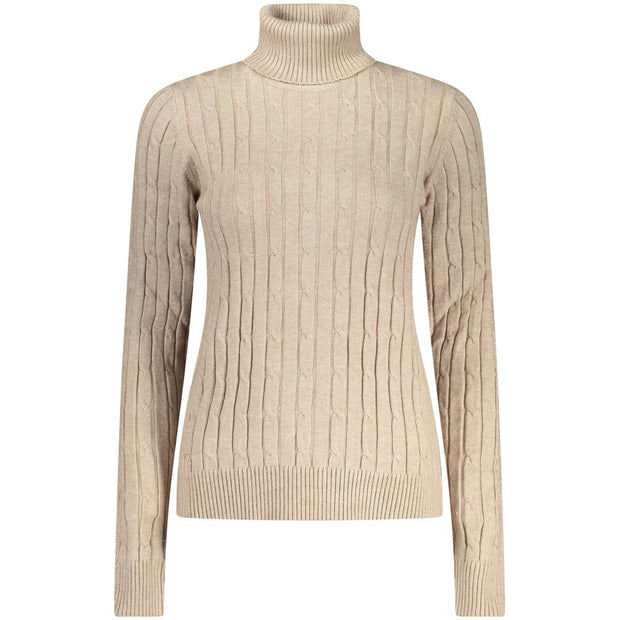 Beige Viscosa Woman Sweater