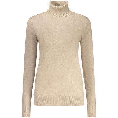 Beige Viscosa Women Sweater