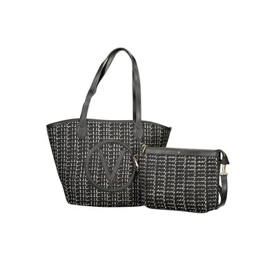 Black Polyester Handbag