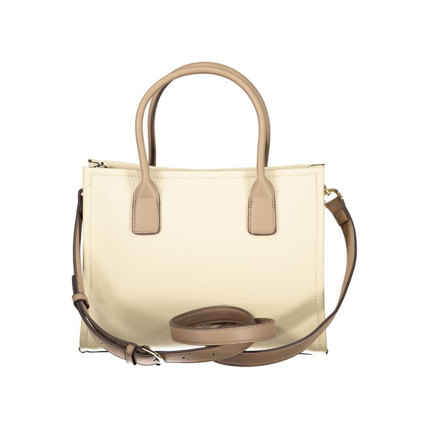 Beige Polyethylene Handbag