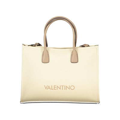 Beige Polyethylene Handbag