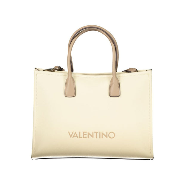 Beige Polyethylene Handbag