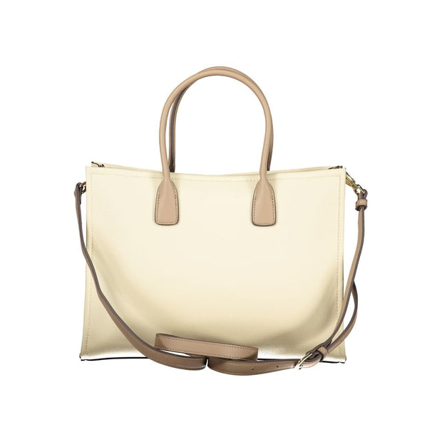Beige Polyethylene Handbag