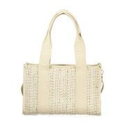 White Polyester Handbag