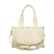 White Polyester Handbag