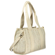 White Polyester Handbag