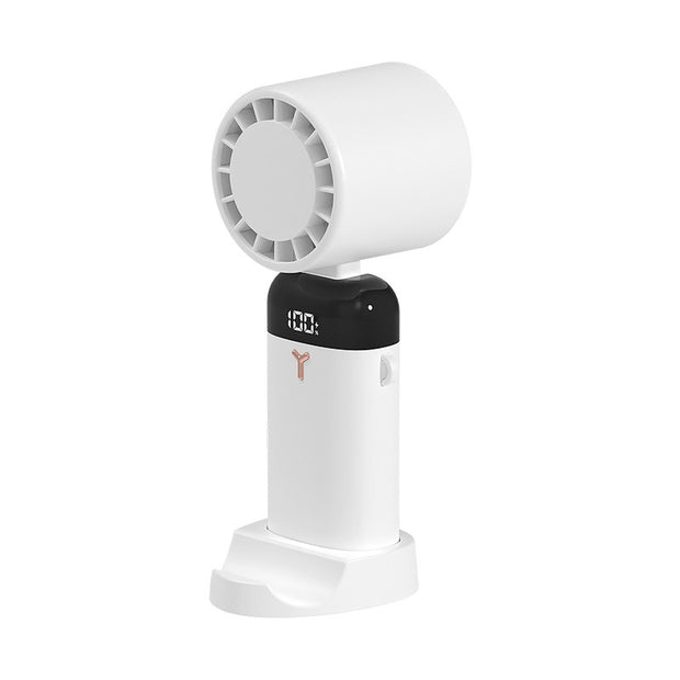 Digital Display Desktop Folding Mini New Type Leafless Cooling Handheld Fan
